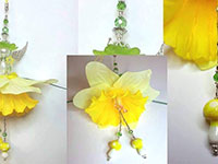 Items from Beaded Flower Fairy workshop at Scarlets Fairy Folk